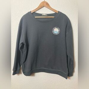 Ron Jon Surf Shop palm tree graphic crew neck sweatshirt Large tropical vacation